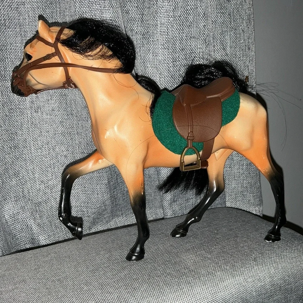 Grand Champions Warmblood Stallion 90s Vintage Horse With Saddle